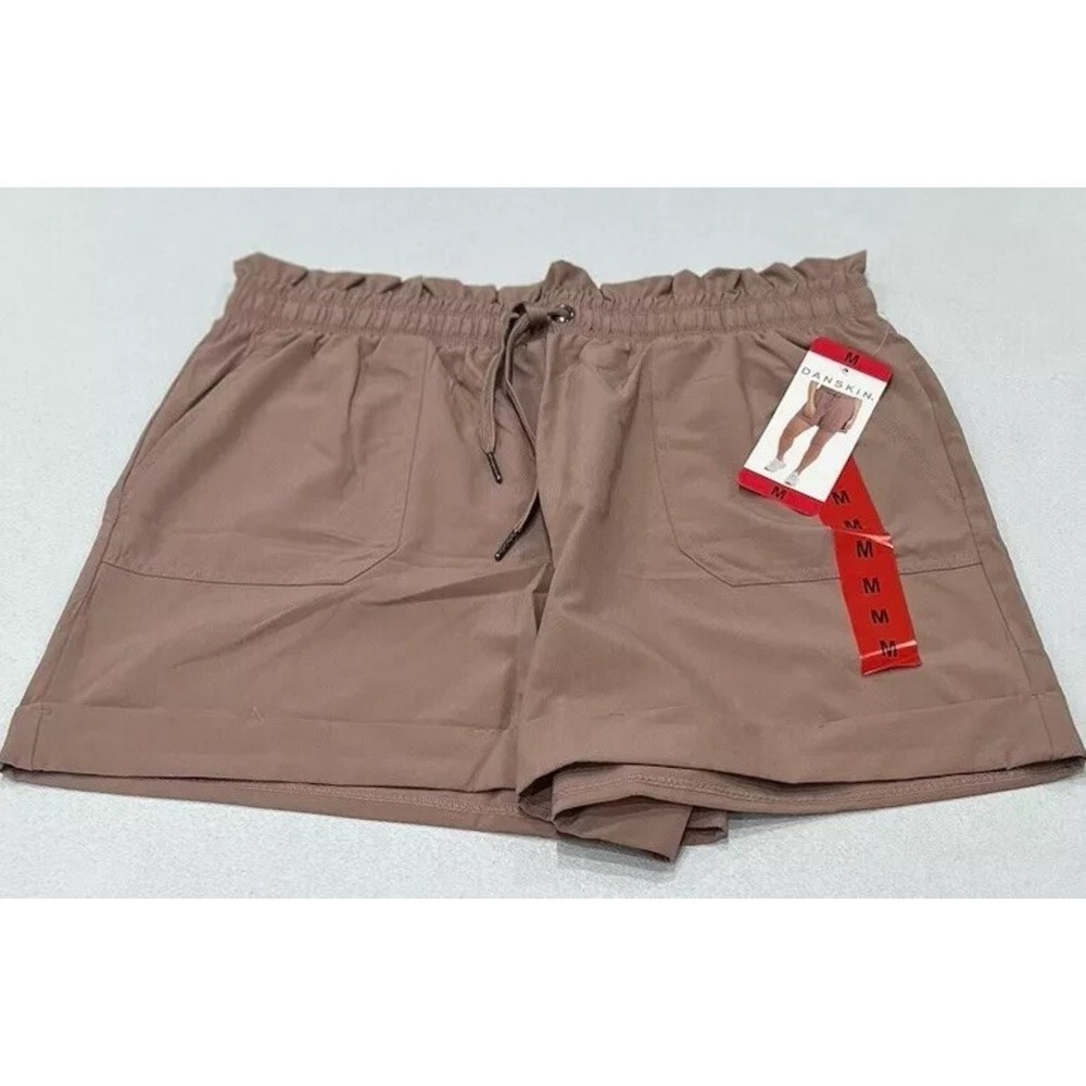 NWT Danskin Women's Paperbag Shorts, Antler,‎ Size XS